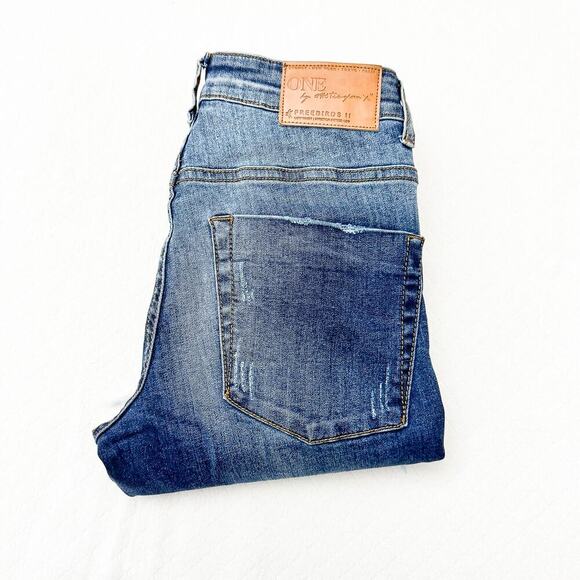 One Teaspoon Freebirds II Low Waist Stretch Fitted Leg Denim Jeans Size 25 - Picture 1 of 8